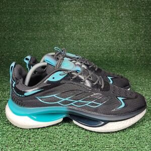 Maeharmay Sneakers Mens 41 Black Teal Athletic Running Shoes Low Top(No Insoles)